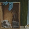 Anamaria Avram: Memento Mori 7, 2018, oil on canvas, 60 x 60 cm